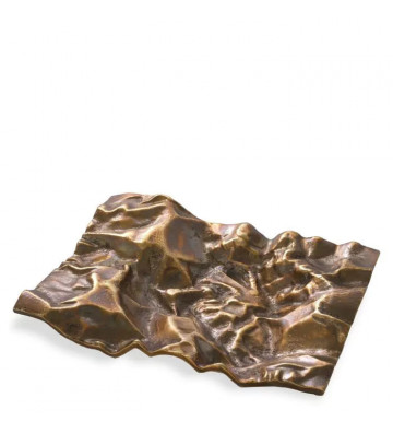 Svuota tasche decorativo astratto in metallo bronzato - eichholtz - nardini forniture