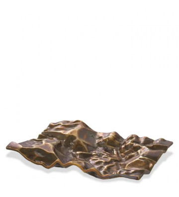 Svuota tasche decorativo astratto in metallo bronzato - eichholtz - nardini forniture