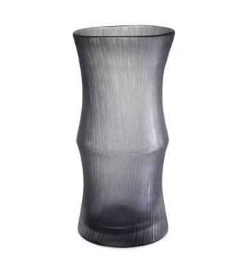 Vaso alto in vetro satinato grigio 37cm - eichholtz - nardini forniture