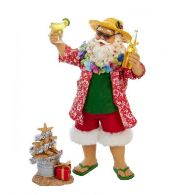 Statuetta babbo natale da spiaggia H 25 cm