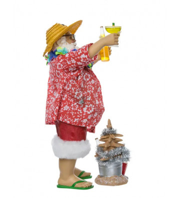 Statuetta babbo natale da spiaggia H 25 cm