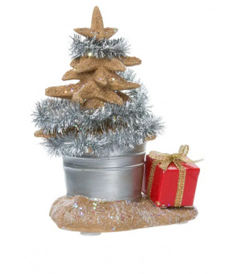 Statuetta babbo natale da spiaggia H 25 cm