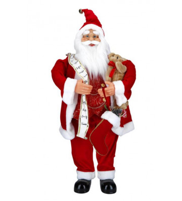 Statuetta Babbo Natale animato con led H 90 cm - Nardini Forniture