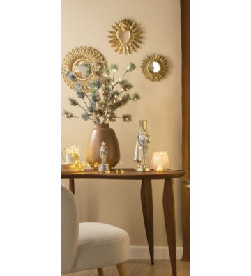 Decorazione natalizia ramo oro con luce led H 80 cm - L' Oca Nera - Nardini Forniture