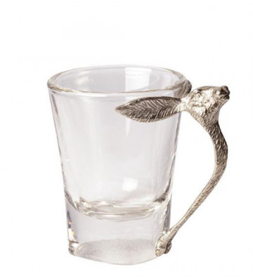 Bicchiere da amaro con manico a forma di lepre 7x9 cm - Chehoma - Nardini Forniture