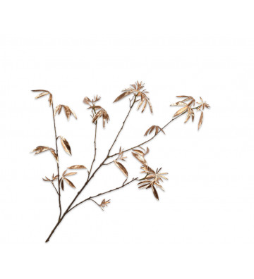 Ramo con foglie oro 126cm - silkka - nardini forniture