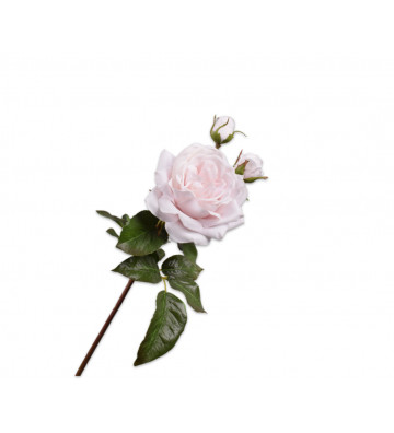 Fiore rosa artificiale color rosa chiaro 55cm