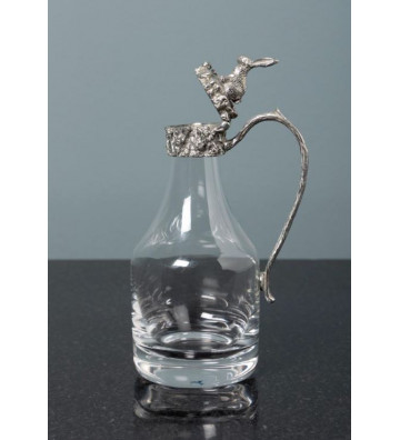 Bottiglia per aceto con dettaglio coniglio H 16 cm - Chehoma - Nardini Forniture