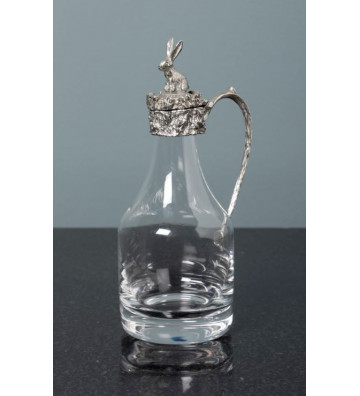 Bottiglia per aceto con dettaglio coniglio H 16 cm - Chehoma - Nardini Forniture