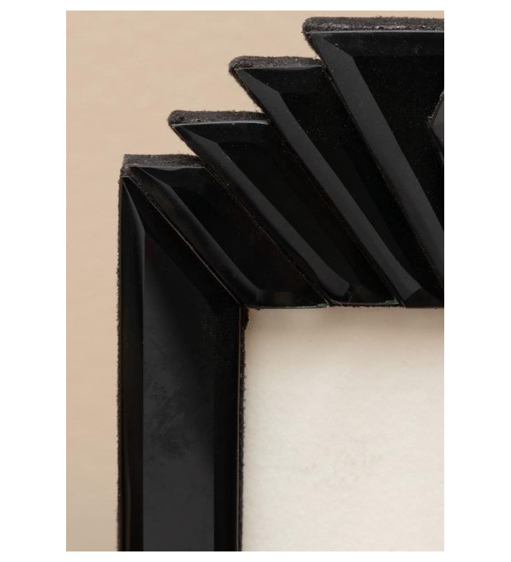 Cornice nera con dettaglio geometrico 22x15 cm - Chehome - Nardini Forniture