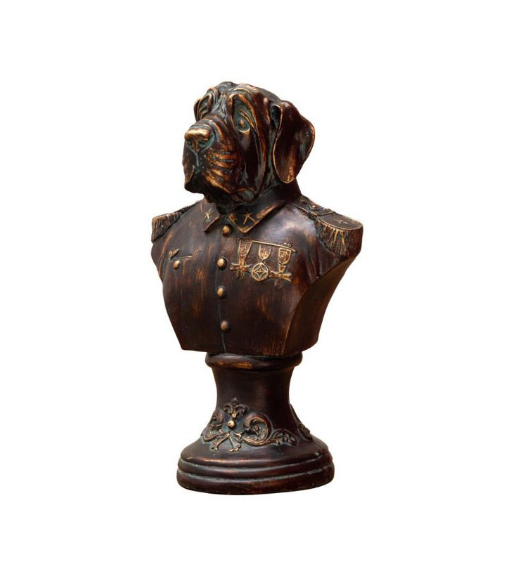 Busto a forma di cane in resina H 25 cm - Chehoma - Nardini Forniture