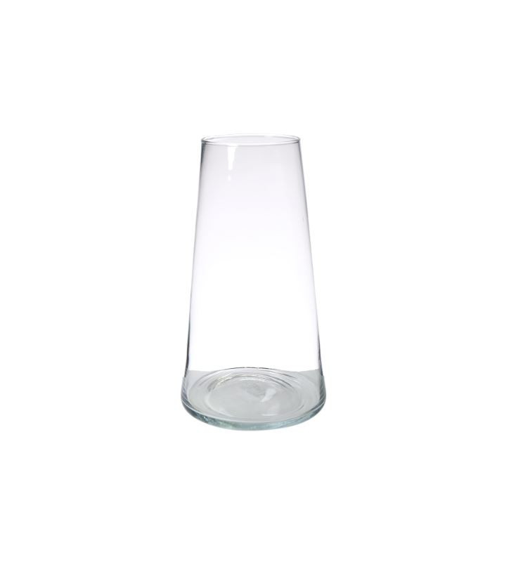 Vaso in vetro trasparente H30.50cm Frid