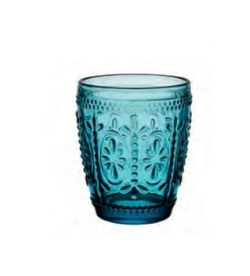 Bicchiere da acqua in vetro azzurro Chambord 25cl- Cote table - Nardini Forniture