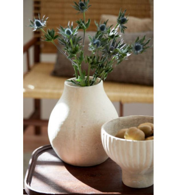 Vaso decorativo effetto cartapesta beige Ø27x30 cm - Light & Living - Nardini Forniture