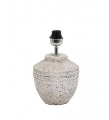 Base per lampada in ceramica grigio antico Ø20x30 cm - Light and Living - Nardini Forniture