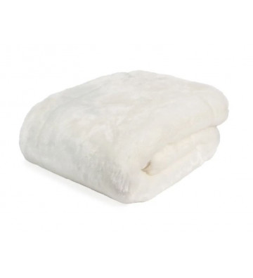 Plaid morbido bianco sporco 130x180 cm - Nardini Forniture