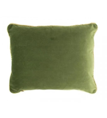 Cuscino in velluto verde mela e oro 35x45 cm - Nardini Forniture
