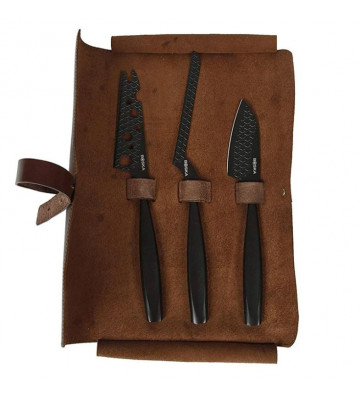 Set 3 coltelli da formaggio in acciaio inox 26 cm - Nardini Forniture