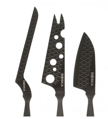 Set 3 coltelli da formaggio in acciaio inox 26 cm - Nardini Forniture