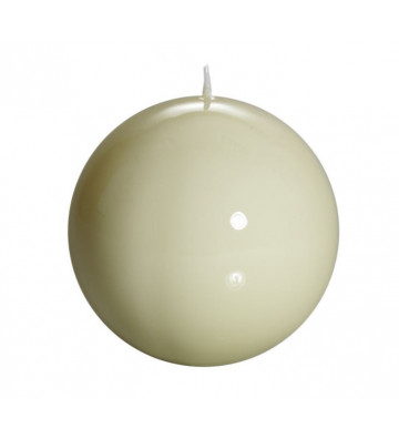 Candela a sfera laccata avorio 12cm - Nardini Forniture