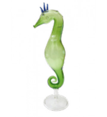 Handmade green seahorse...