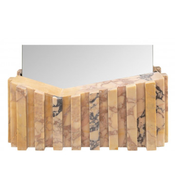 Specchio da pavimento con base in marmo breccia H 165cm - Nardini Forniture