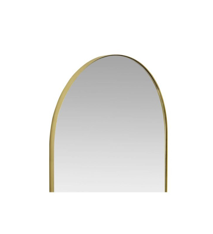 Specchio da parete ad arco con cornice in metallo dorato - Andrea House -  Nardini Forniture