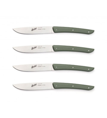 Set of 4 green steak knives...
