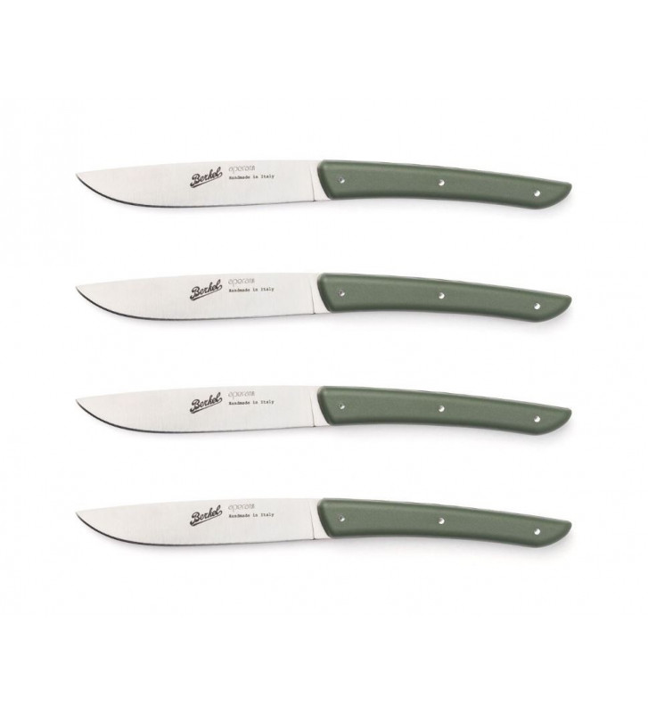 Set 4 green steak knives - Berkel - Nardini Forniture