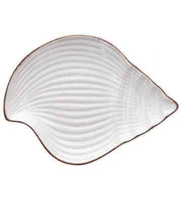 Piatto Conchiglia bianco in ceramica 20cm - tognana