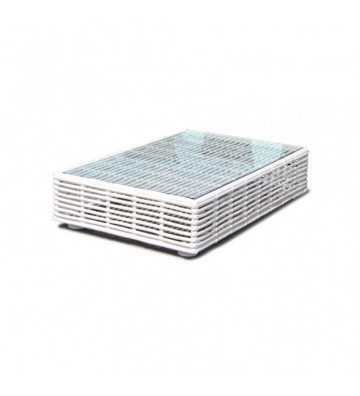 Tavolo da fumo per esterno Spartan Bortoli in alluminio e polywood bianco - Nardini Forniture