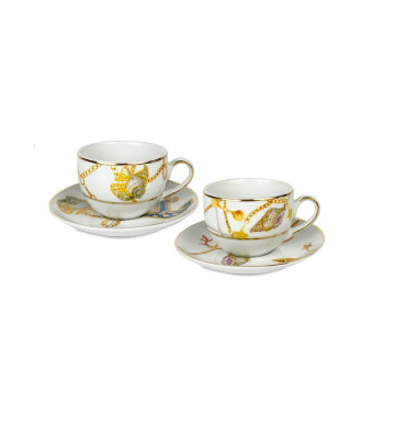 Set 2 tazze tè in porcellana mare - baci milano