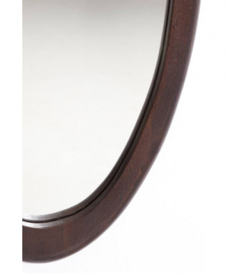 Specchio da parete ovale cornice legno di mango 40x3x140 cm - Nardini Forniture