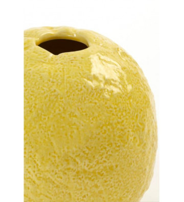 Vaso in ceramica giallo a forma di limone Ø22x22cm - Light & Living - Nardini Forniture