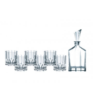Set Whisky 6 glasses and 1 bottle - Nachtmann - Nardini Forniture