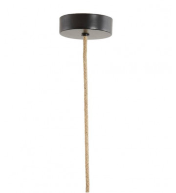 Suspension lamp in brown fabric Ø42x42 cm - Light & Living - Nardini Forniture