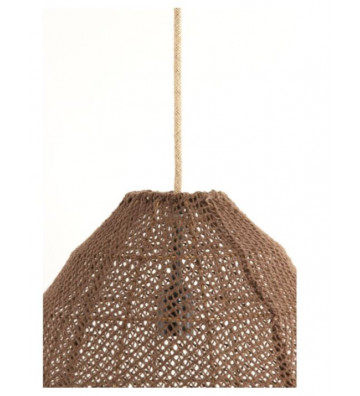 Suspension lamp in brown fabric Ø42x42 cm - Light & Living - Nardini Forniture