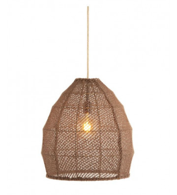 Brown fabric pendant lamp Ø42x42 cm - Light & Living - Nardini Forniture