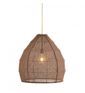 Lampada a sospensione in tessuto marrone Ø50x50 cm - Light & Living - Nardini Forniture