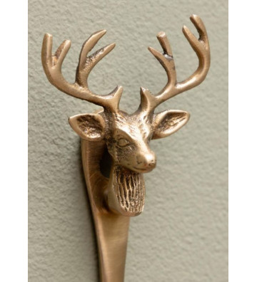 Hook coat hanger in the shape of a deer head - Chehoma - Nardini Forniture