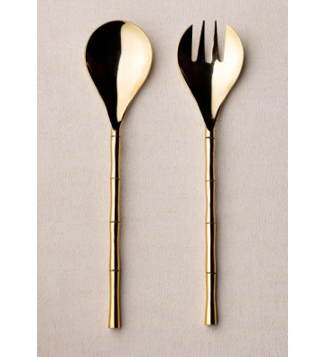Set cutlery from patinated steel salad - Chehoma - Nardini Forniture