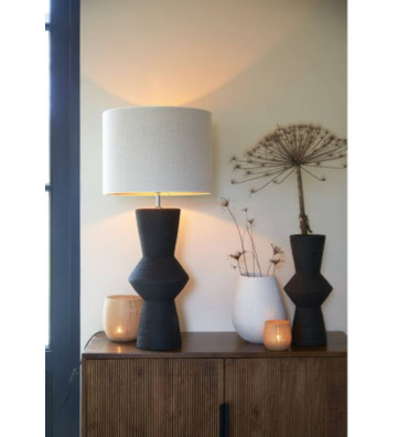 Base lampada in ceramica nera Ø23x61 cm - Light & Living - Nardini Forniture