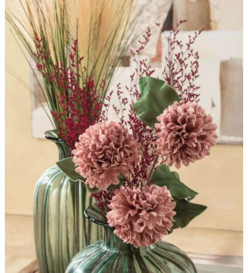 Artificial pink dahlia flower h90cm - L'Oca Nera - Nardini Forniture