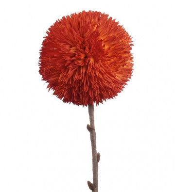 Orange Allium artificial flower H75cm - Light & Living - Nardini Forniture
