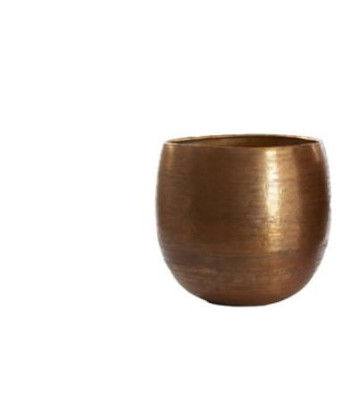 Vaso decorativo metallo oro antico Ø36x37cm - Light & Living - Nardini Forniture