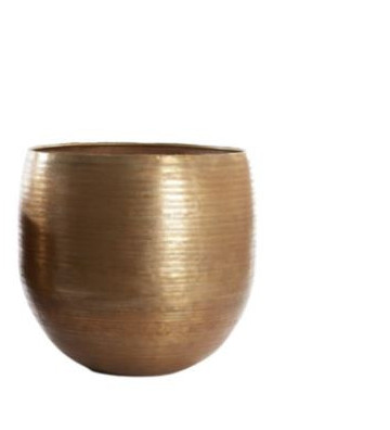 Antique gold metal decorative vase Ø45x46cm - Light & Living - Nardini Forniture