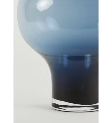 Vaso in vetro blu Ø28x63cm - Light & Living - Nardini Forniture