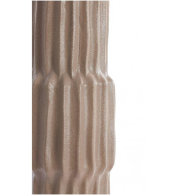 Vaso in ceramica con struttura scanalata marrone Ø17x58cm - Light & Living - Nardini Forniture