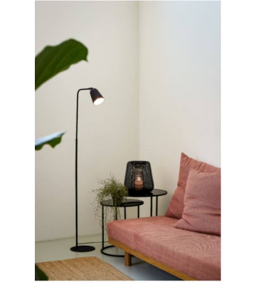 Tavolino in vetro nero opaco Ø50x52cm - Light & Living - Nardini Forniture