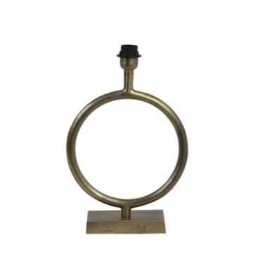 Raw antique bronze circular lamp base 30x13x35cm - Light & Living - Nardini Forniture
